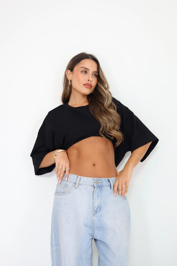 חולצת Crop Wave