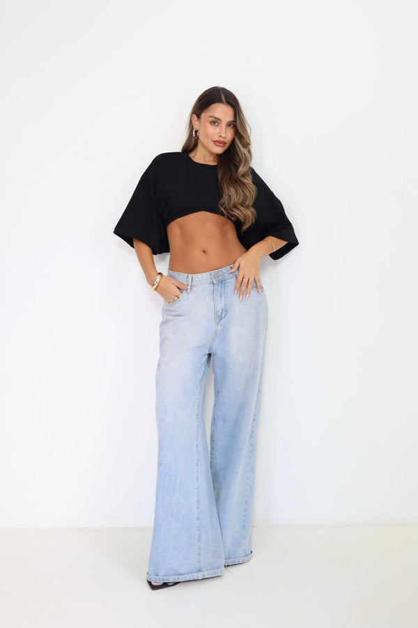 חולצת Crop Wave