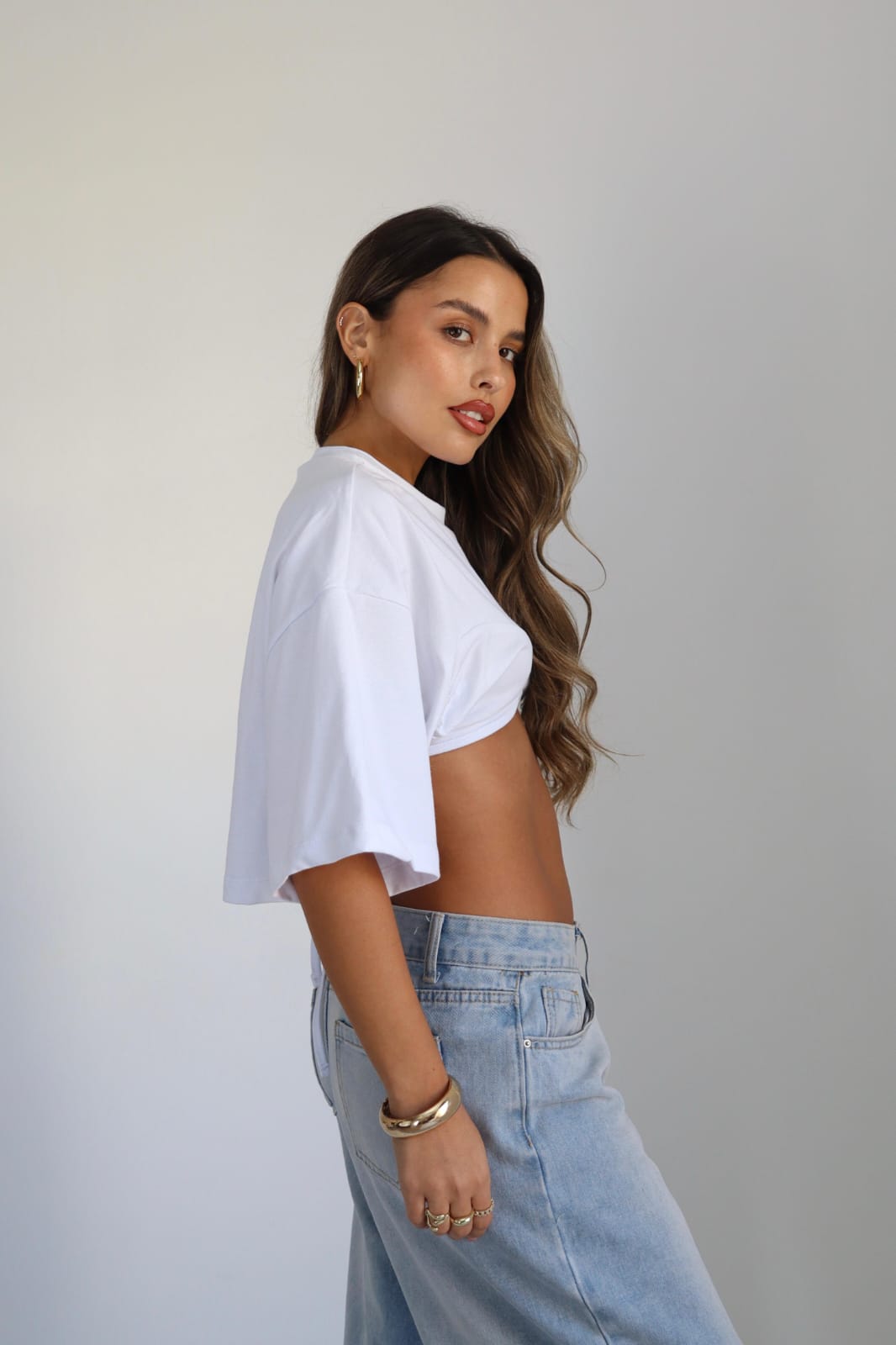 חולצת Crop Wave