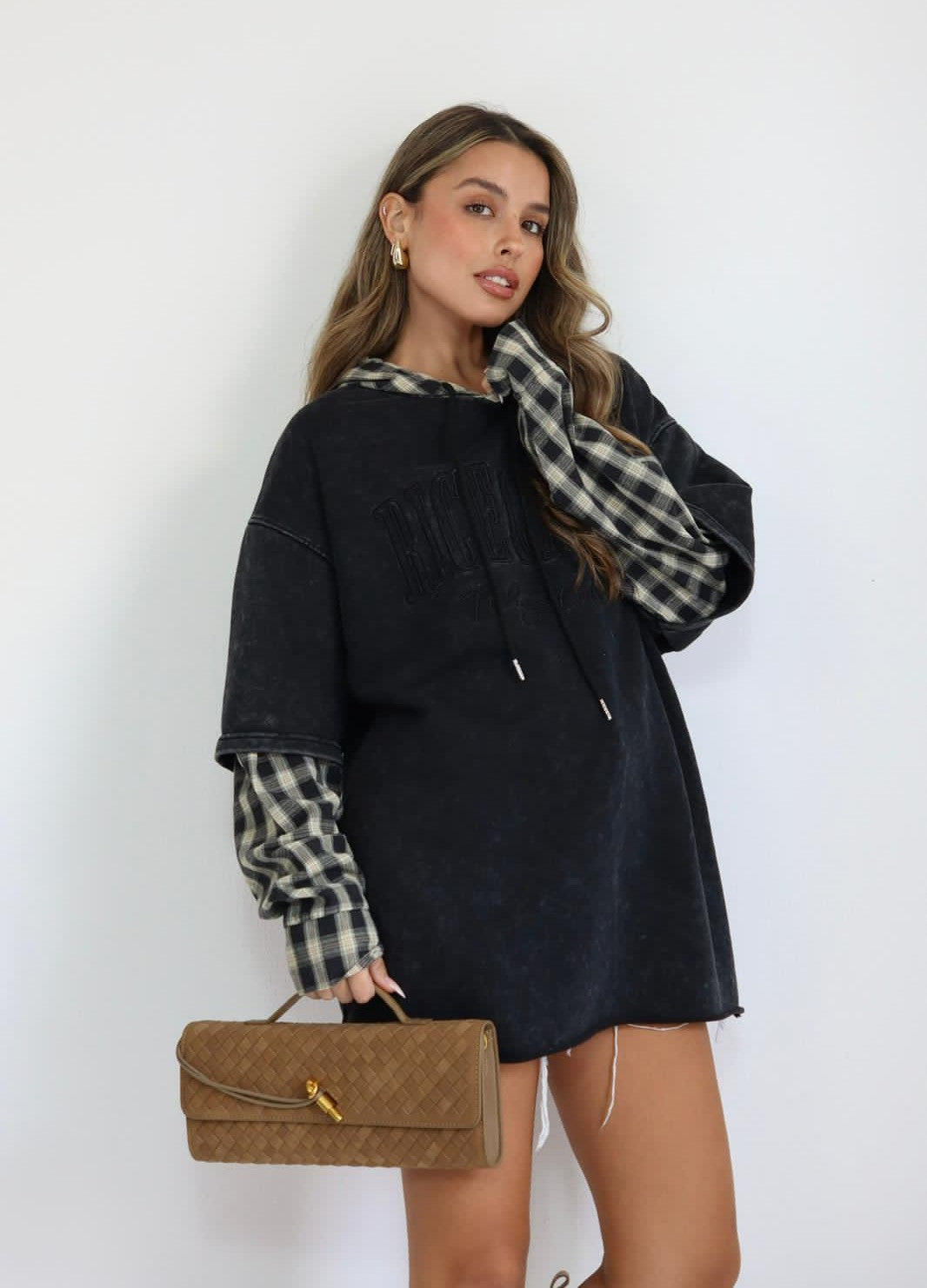 חולצת קפוצ’ון Vino בגזרת אוברסייז