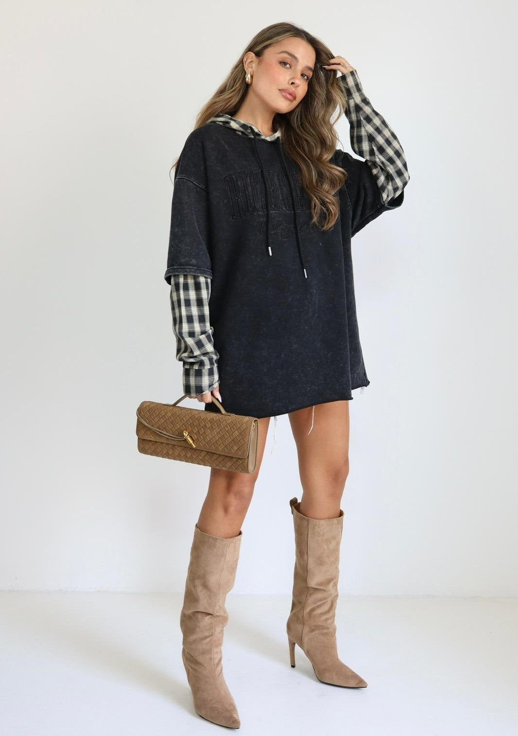 חולצת קפוצ’ון Vino בגזרת אוברסייז