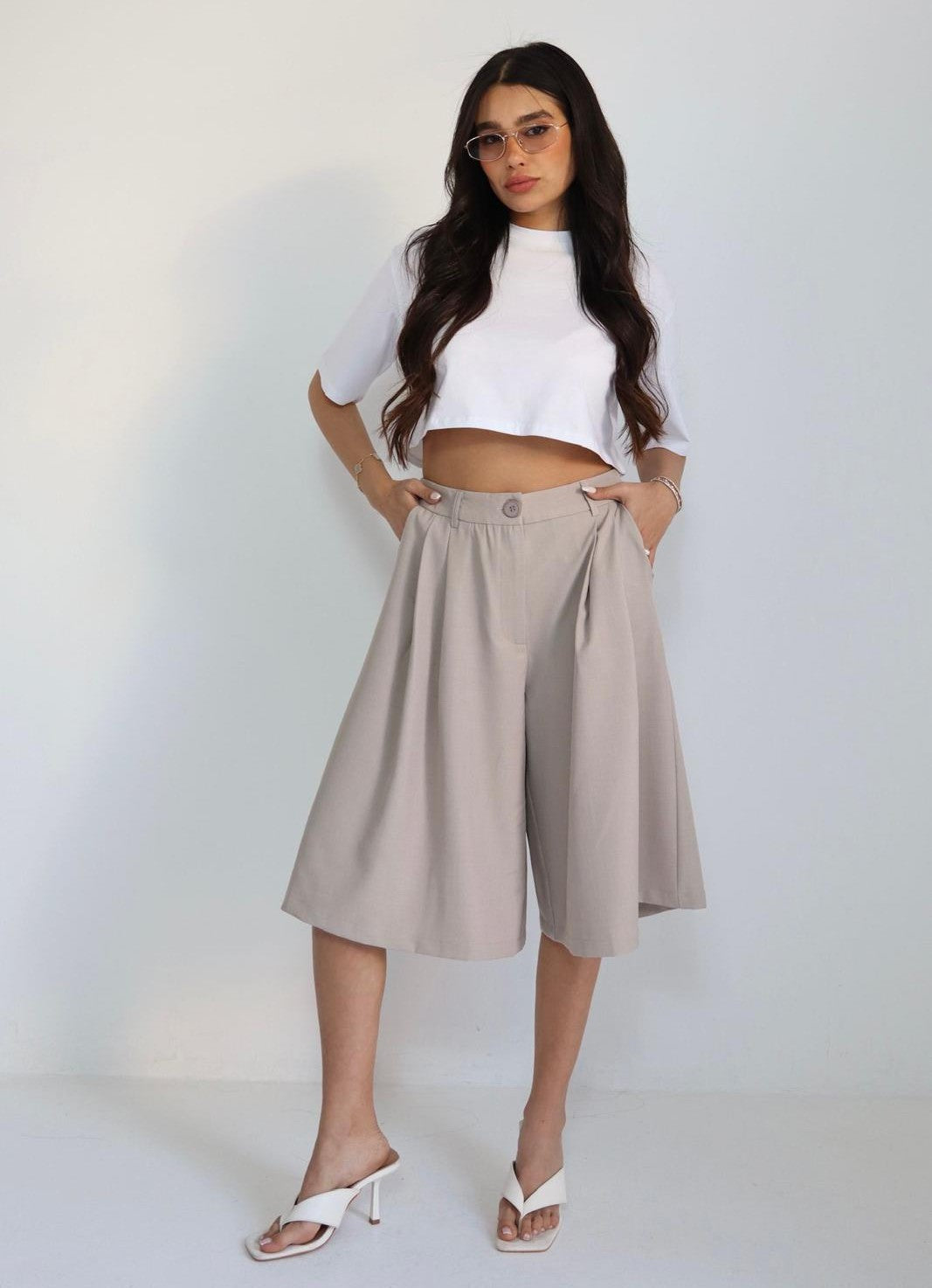מכנס נשים רחב אופנתי דגם Bety לוק נקי