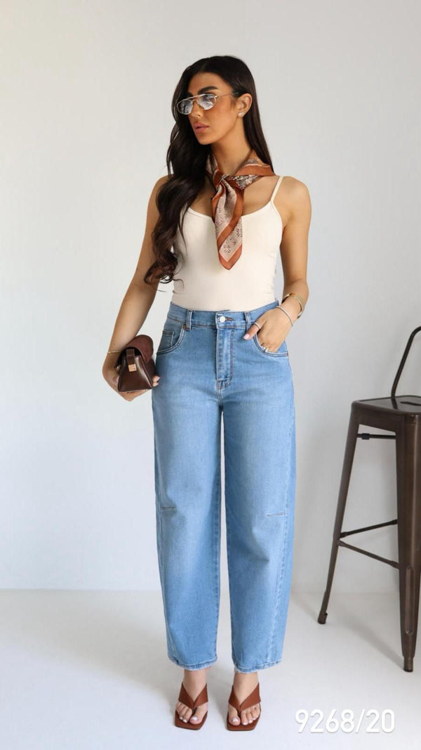 ג׳ינס Sexso 9268/20 לוק מלא עם טופ בז׳