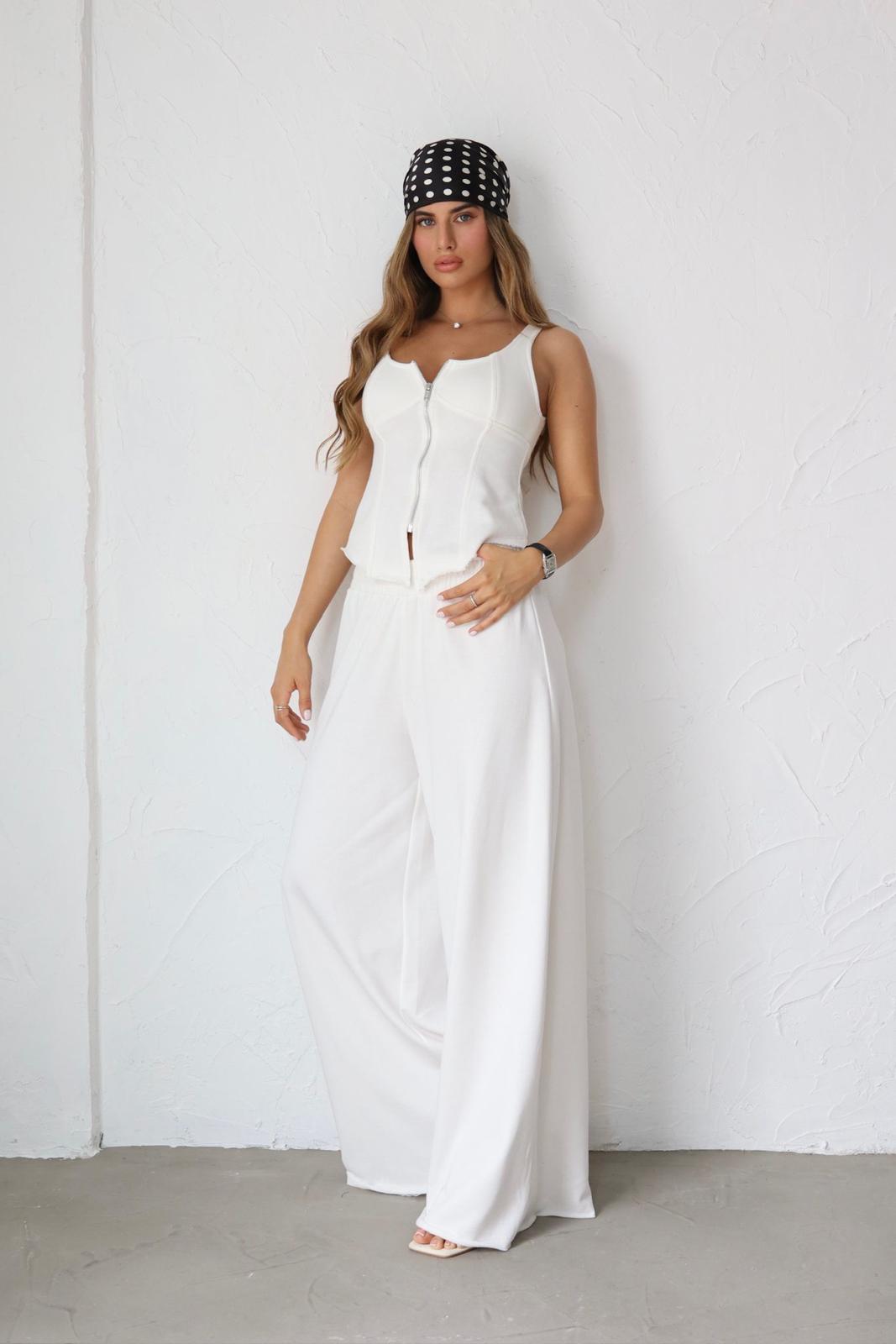 חליפת Matar לבן לוק קזואל אלגנטי