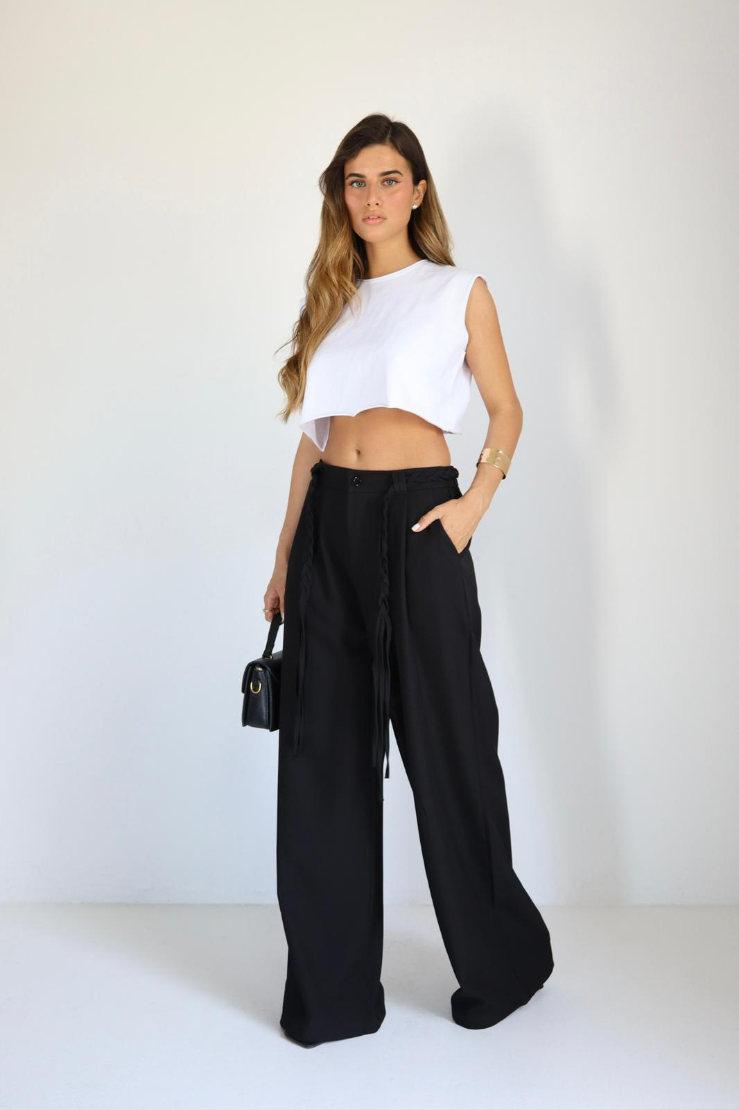 מכנס Motal שחור לנשים לוק אלגנטי נקי