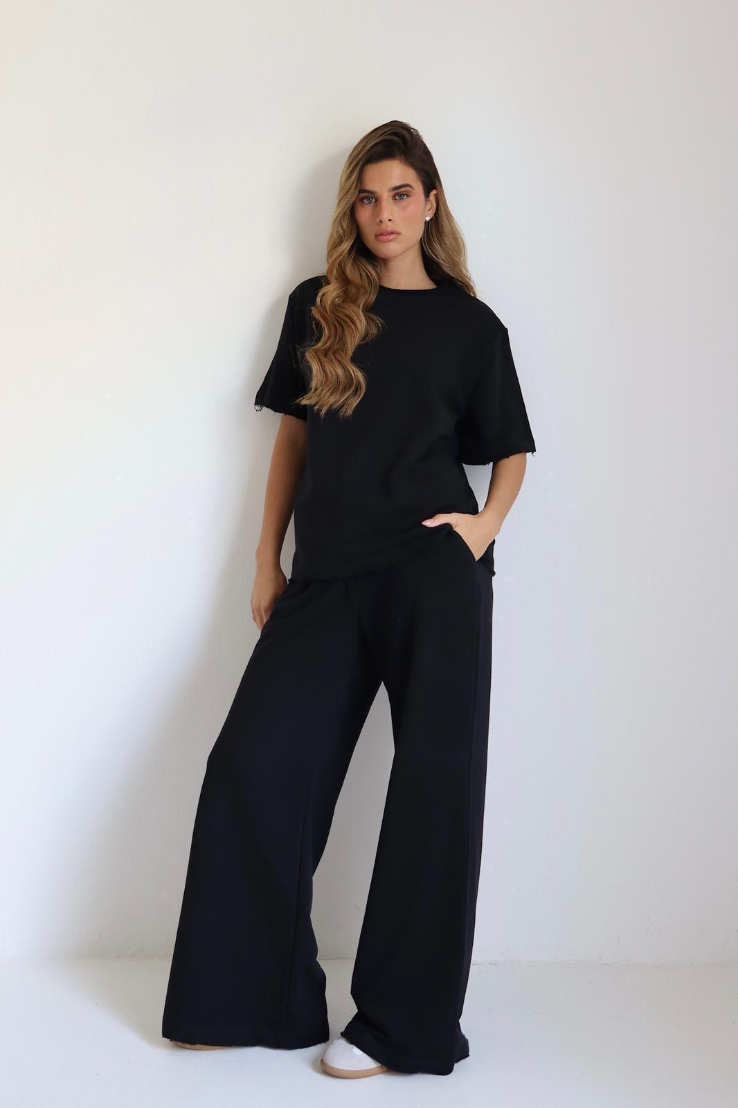 חליפת Shavit מבט מלא סט נשים בגזרה רחבה ונוחה