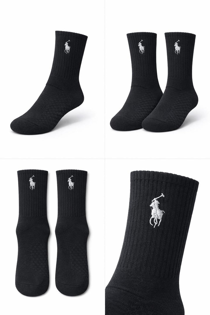 גרבי POLO סט זוג שחור נשים