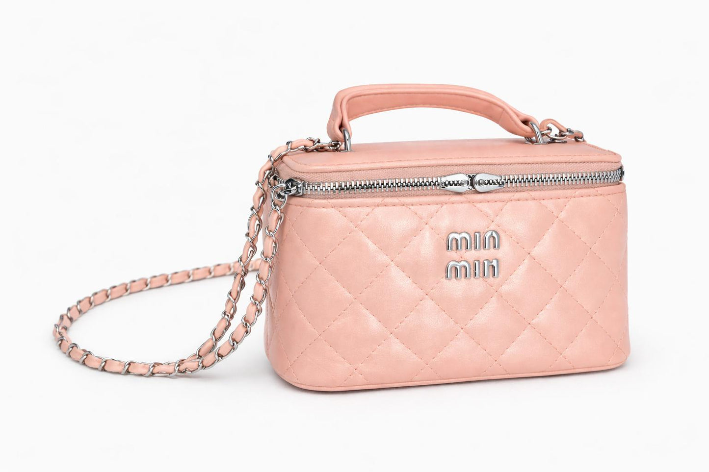 תיק Mino ורוד עם שרשרת