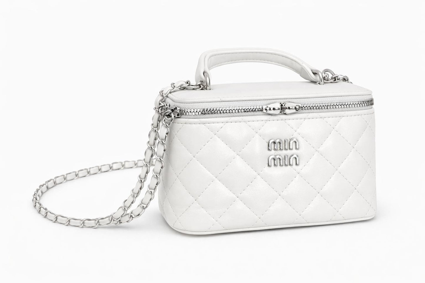 תיק Mino לבן עם שרשרת