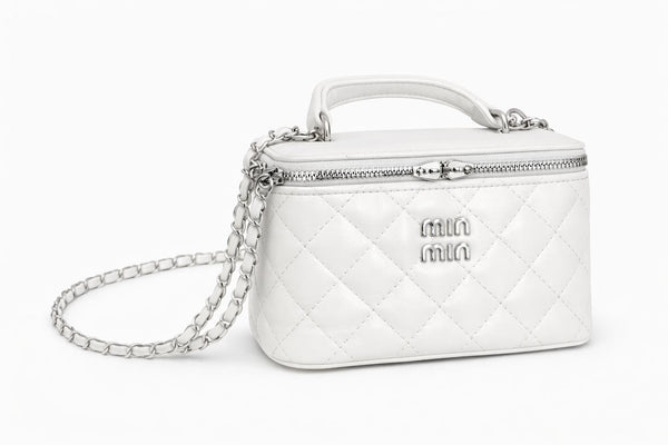 תיק Mino לבן עם שרשרת