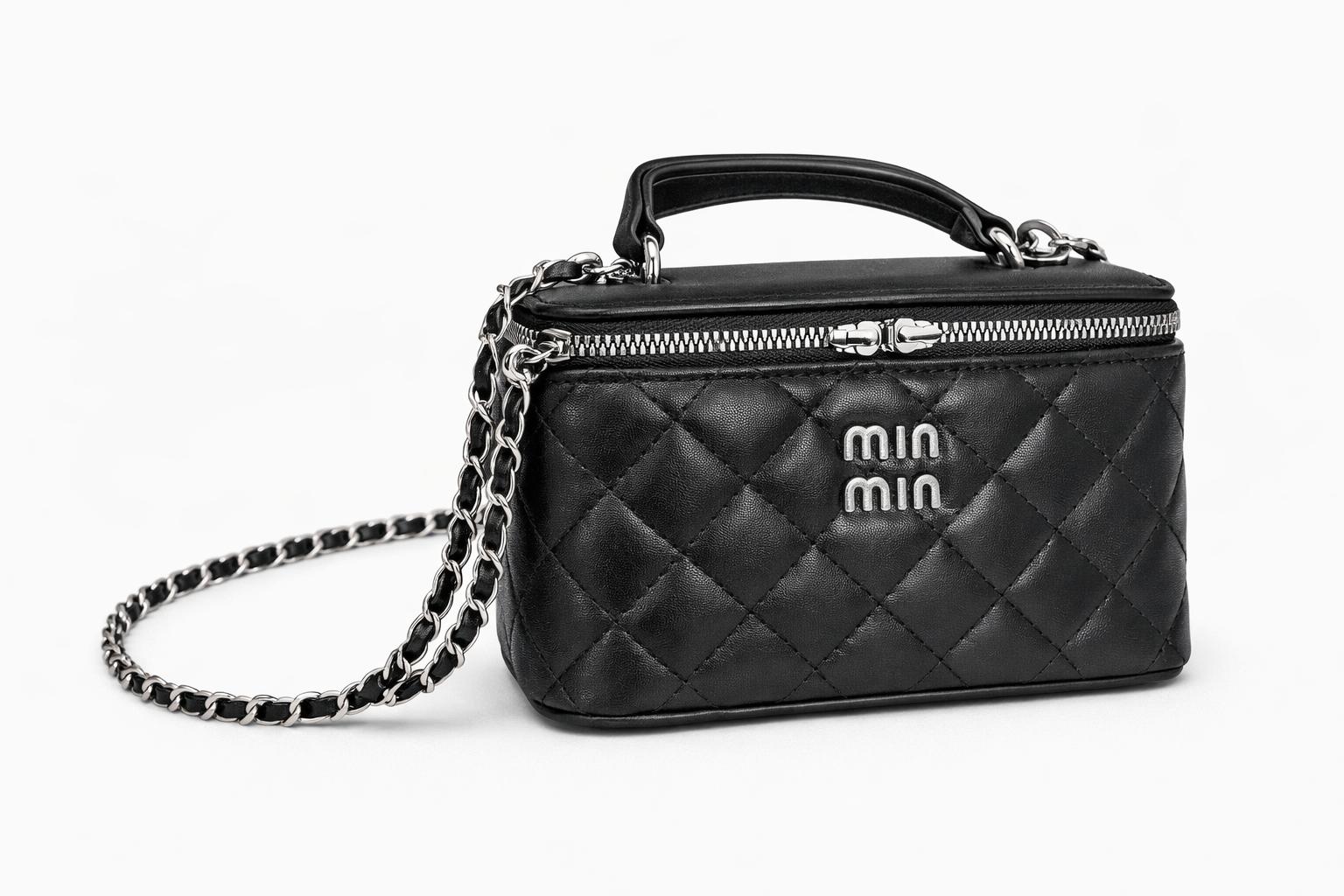 תיק Mino שחור עם שרשרת