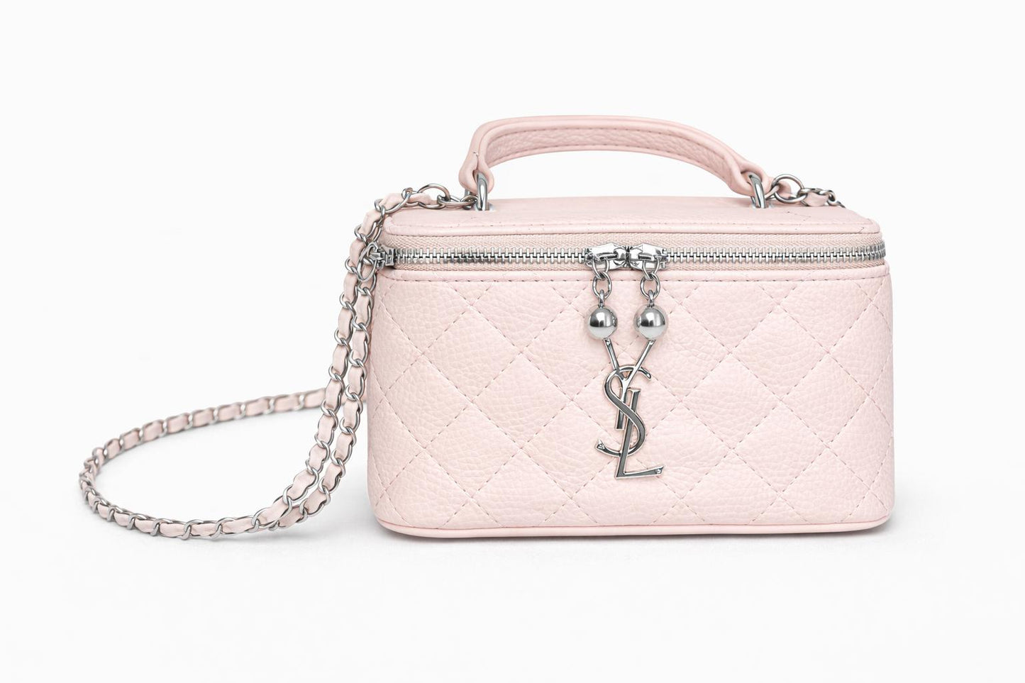 תיק Lorena ורוד בהיר עם שרשרת