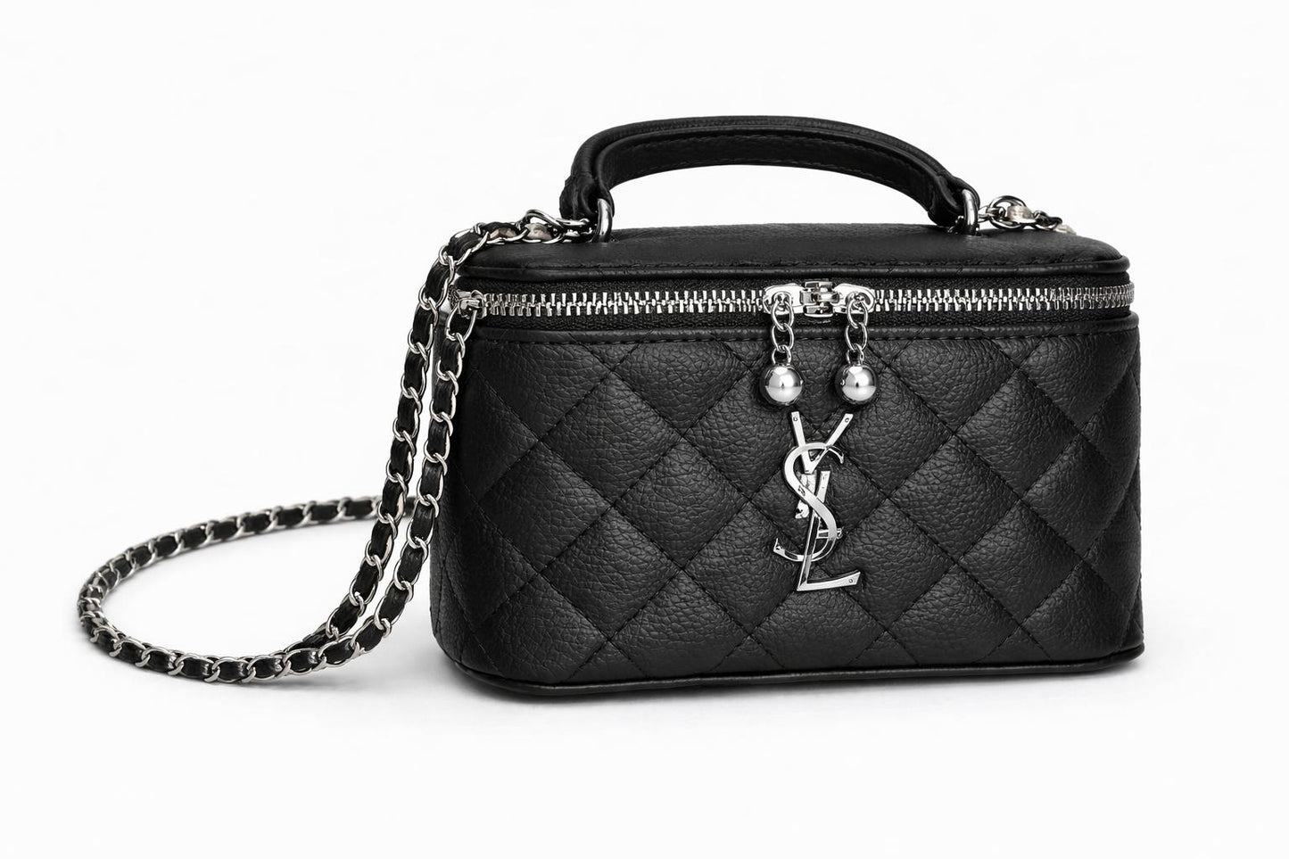 תיק Lorena שחור עם שרשרת