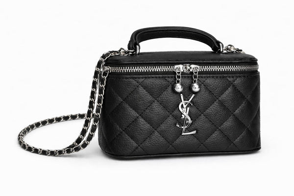 תיק Lorena שחור עם שרשרת