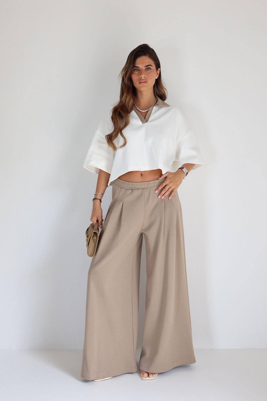 חליפת נשים אלגנטית בגזרה רחבה