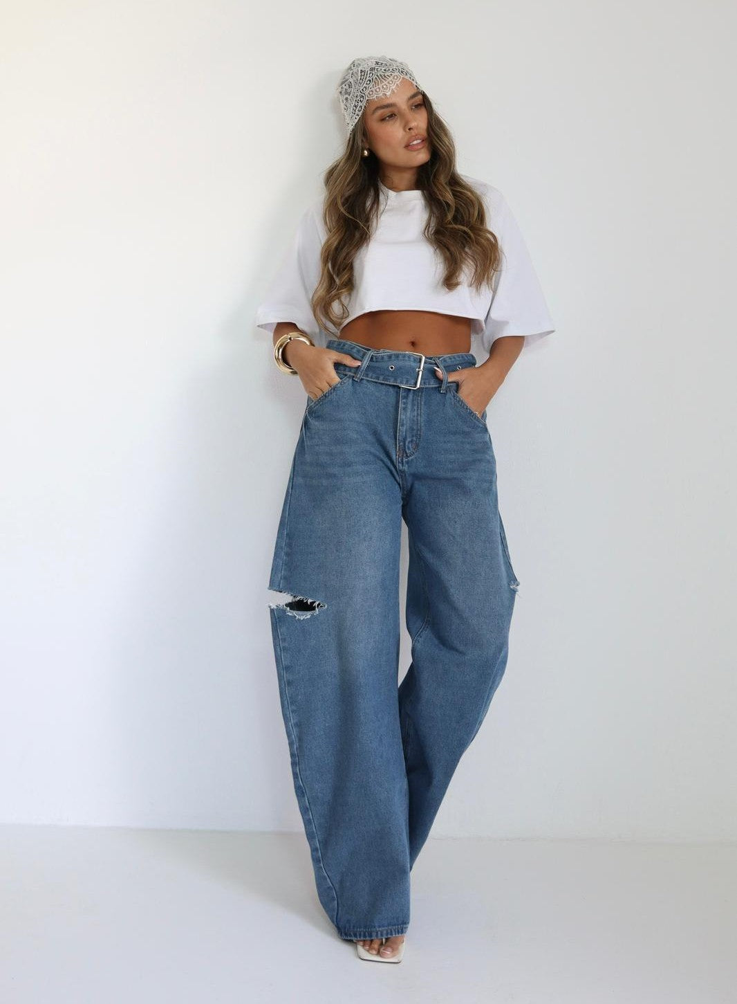 3. ג׳ינס wide leg לנשים דגם Marvin
