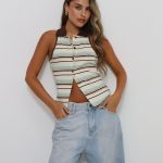 גופיית stripe