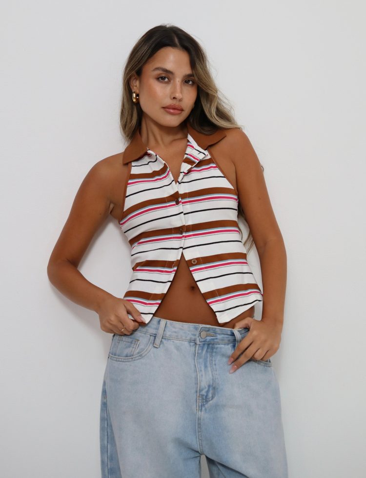 גופיית stripe