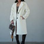 מעיל טד פרווה ארוך לנשים בגזרה מחמיאה