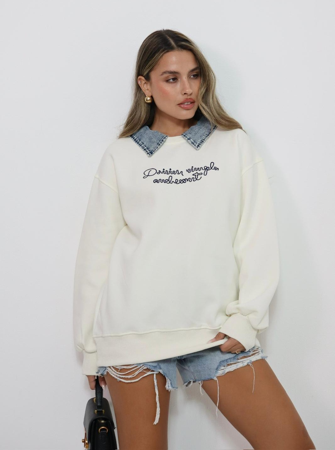 חולצת Shalev שילוב גינס