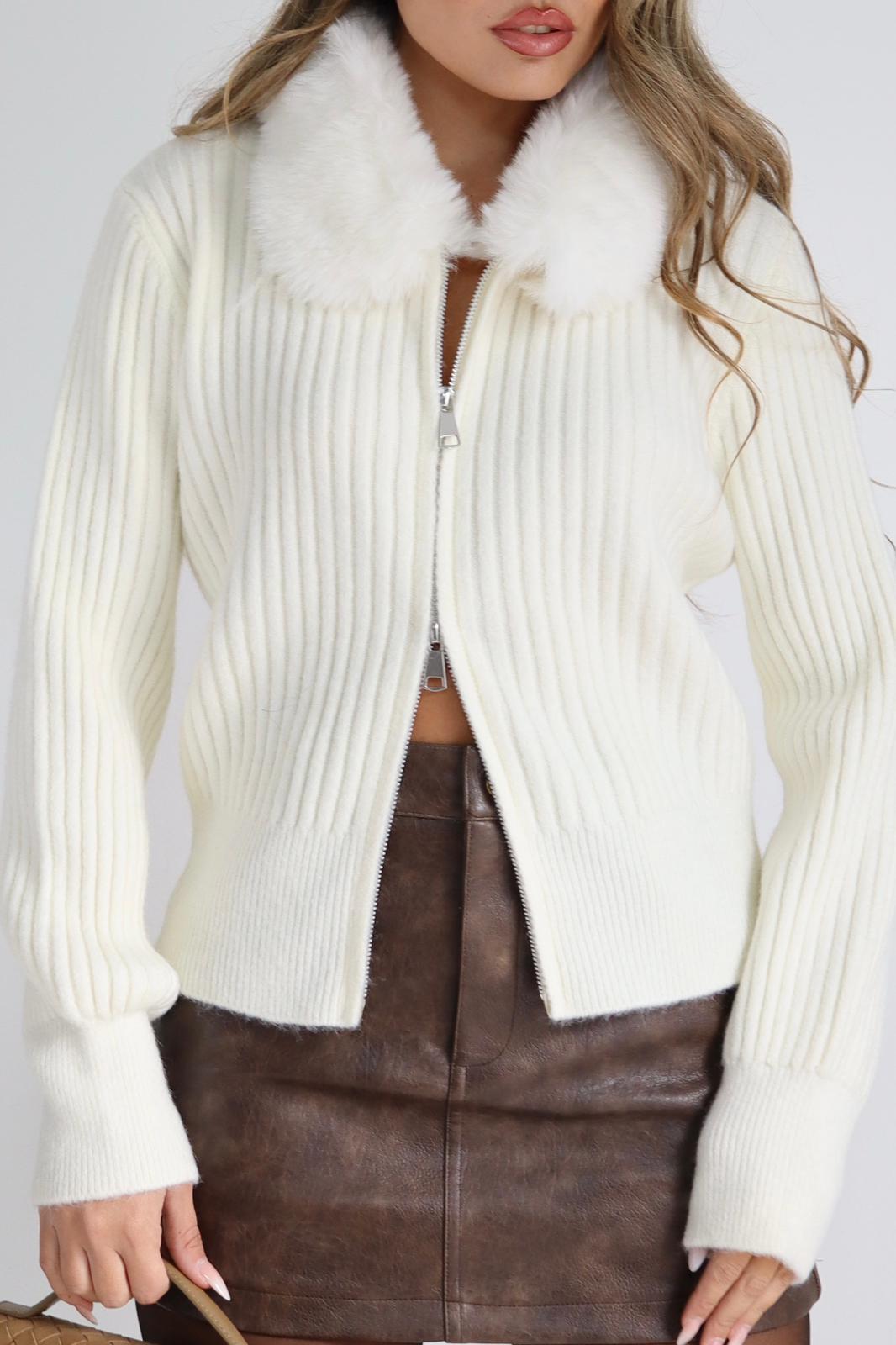 קרדיגן פרווה לנשים