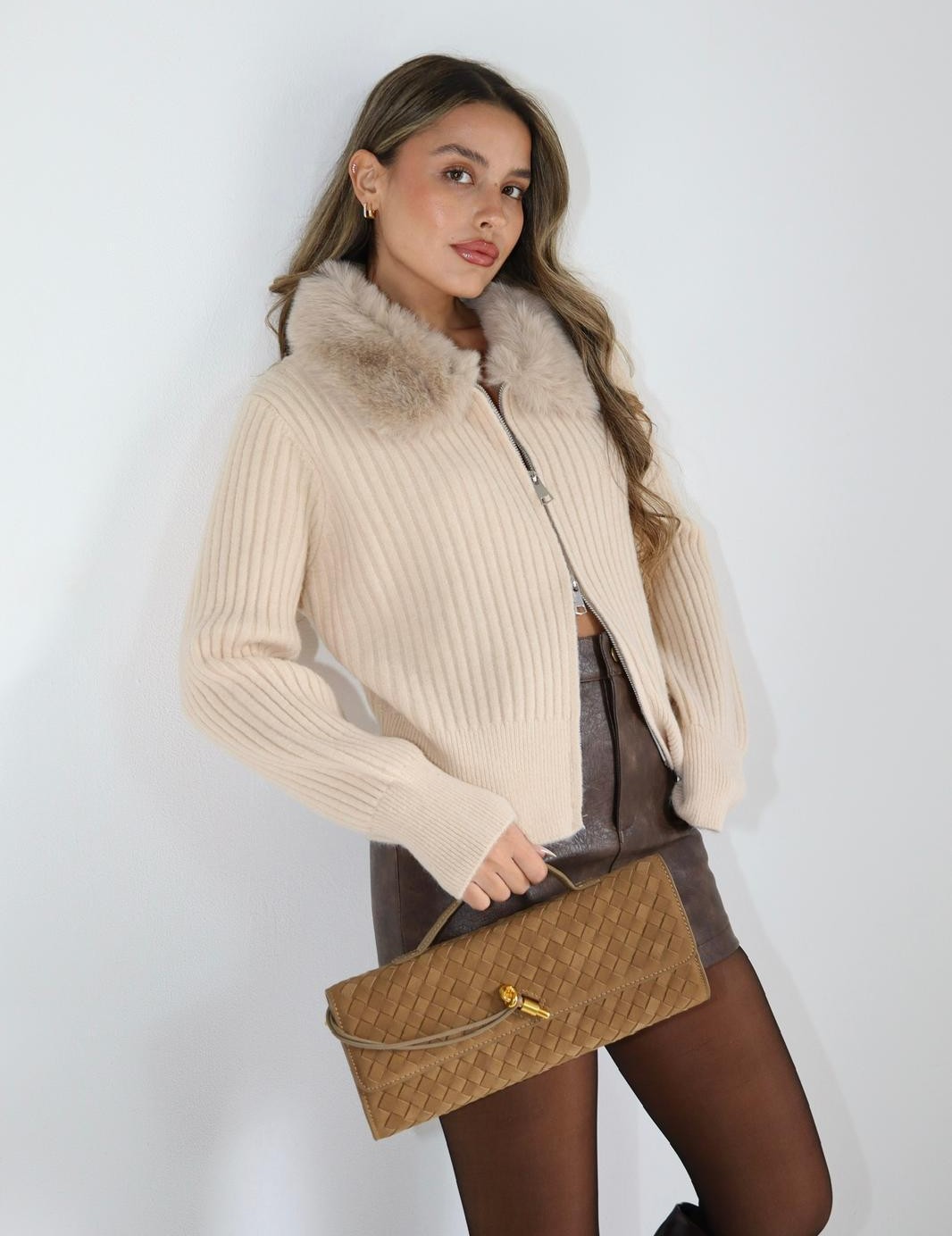 קרדיגן פרווה לנשים