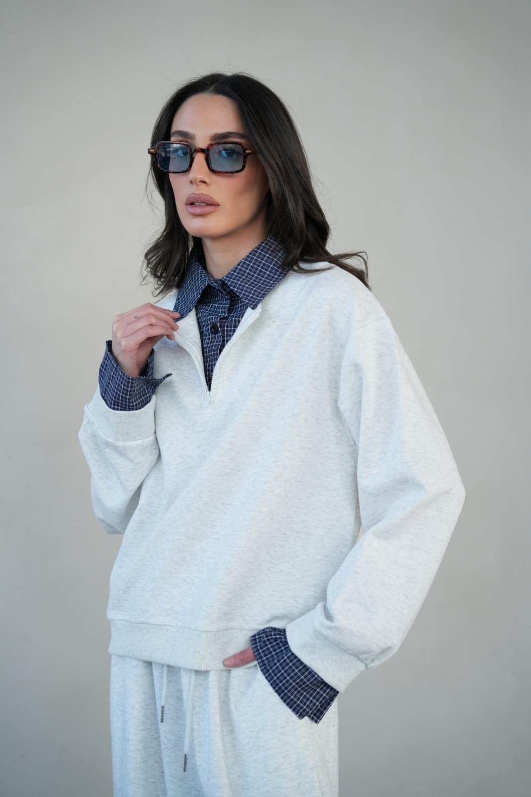 חליפת Rosi לנשים עם צווארון מכופתר