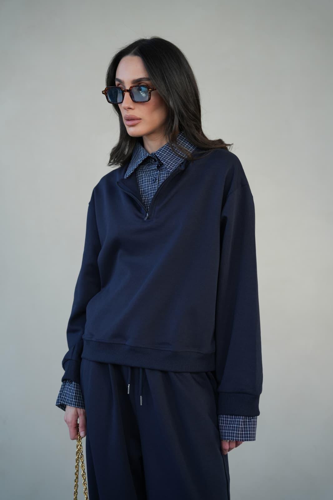 חליפת Rosi לנשים עם צווארון מכופתר